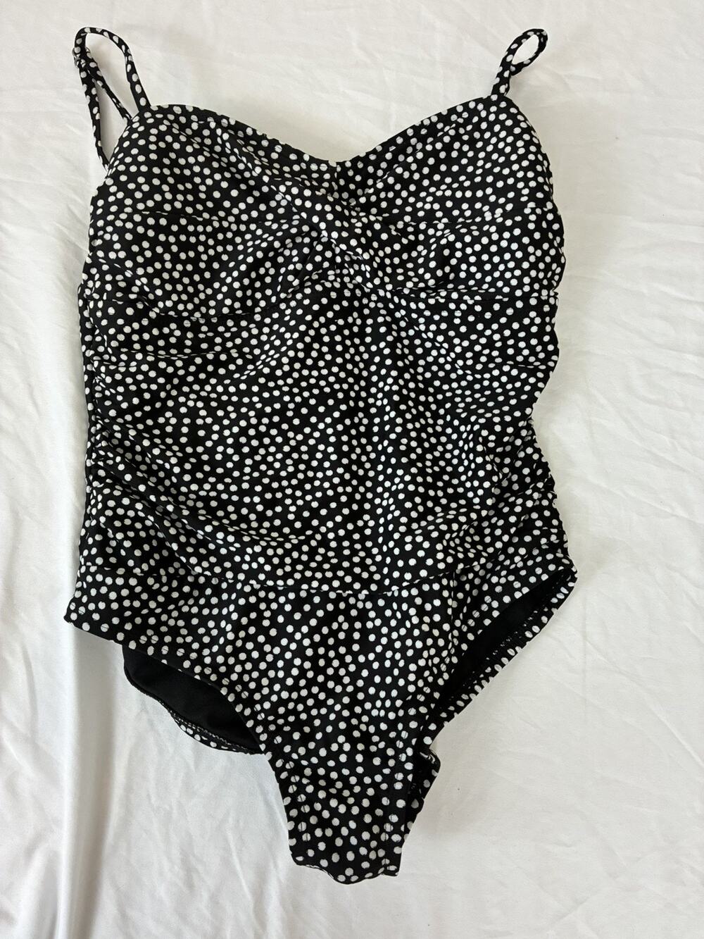 Catalina Black and White Polka Dot One-Piece Swimsuit